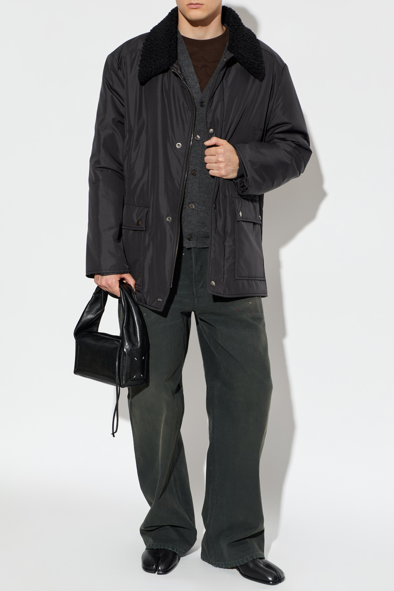 Maison Margiela Jacket with a fur collar | Men's | Vitkac